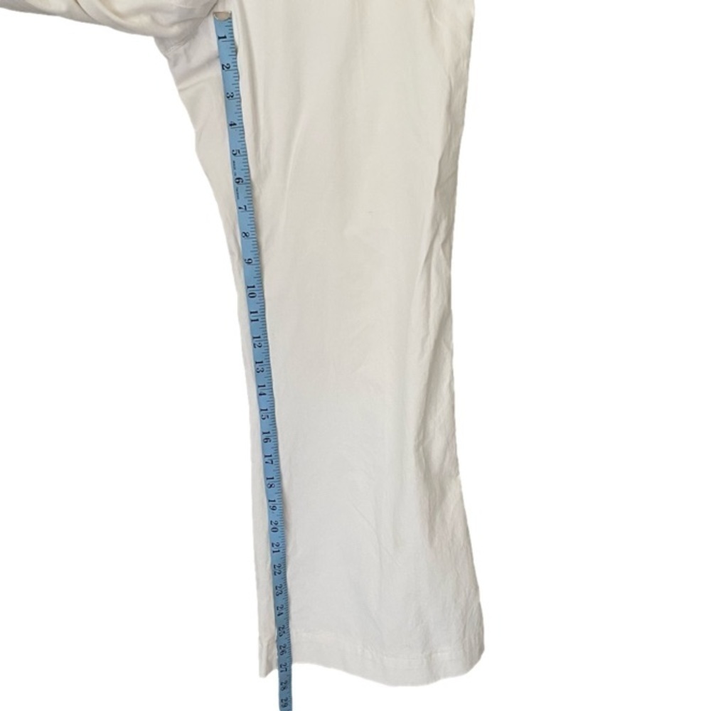 COPY - THEORY Pants Wide Leg  Cotton Ivory/White  Size 6 - Picture 11 of 16